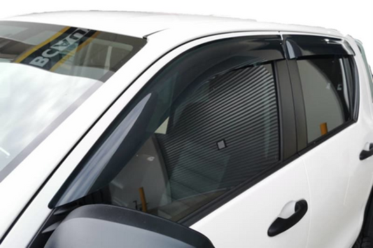 Premium window visors weather shields For Toyota Hilux (MY15-MY24)