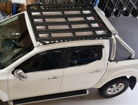 Aluminium Roof Platform for NISSAN NAVARA (Without General Rails)– Rear View