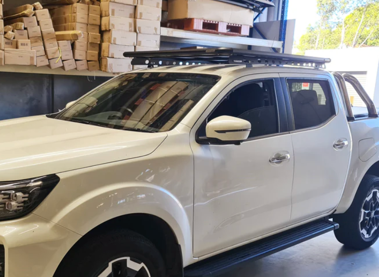 Aluminium Roof Platform for NISSAN NAVARA (Without General Rails)– installed on Vehicle