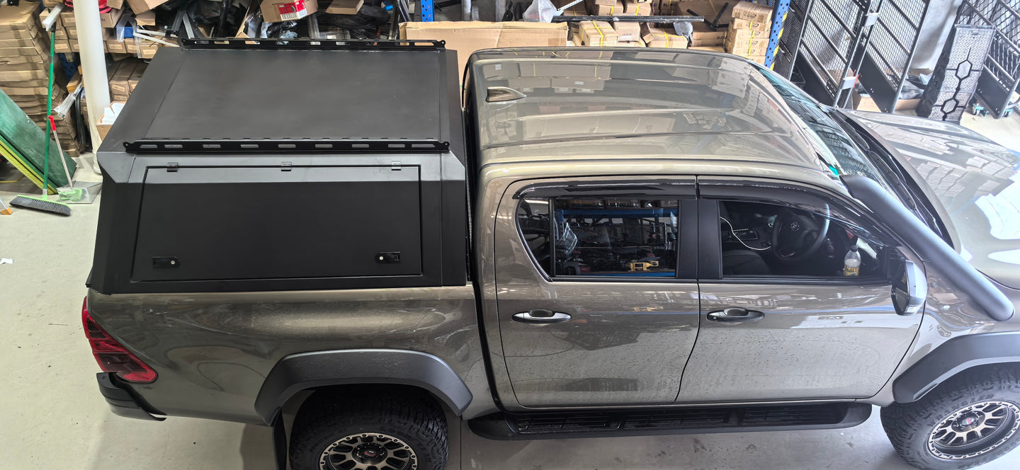 Aluminum Tub Canopy (without side expansion) For Toyota Hilux (MY17-MY26) - Product image 2