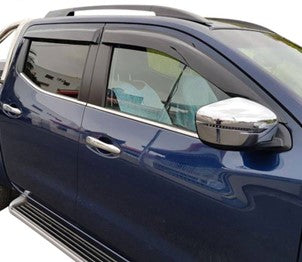 Premium window visors weather shields For Navara Np300 (MY15-MY24)