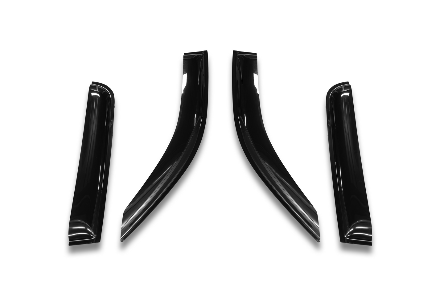 Premium window visors weather shields For Navara Np300 (MY15-MY24)– Rear View